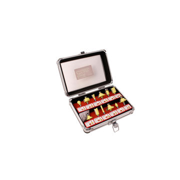 Router bit TORKCRAFT Set 12pc/alu.case 1/4