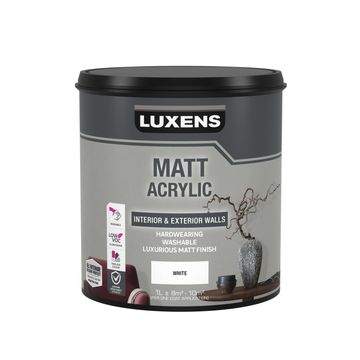 Luxens lux matt white 1l