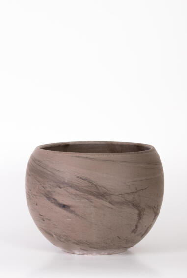 Pot, Basalt Pot, Ball, 12cm