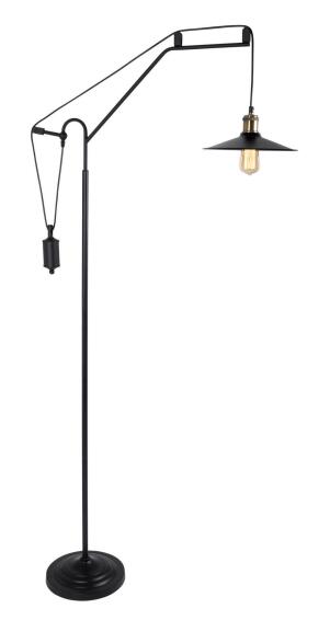 Floor lamp industrial black matt