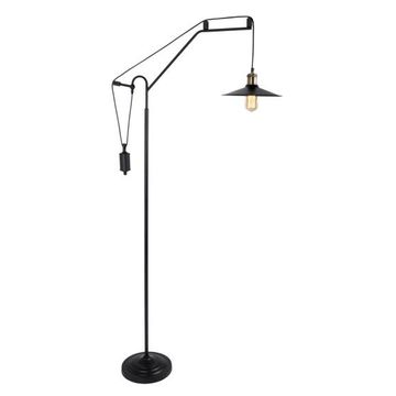 Floor lamp industrial black matt