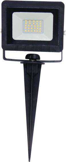 FLOODIGHT LED 20W PVC & SPIKE 1000LM