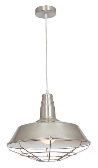 pendant light satin with grid