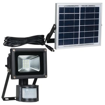 solar flood light with PIR motion sensor