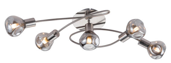CEILING LIGHT SMOKE SAT.CHROME