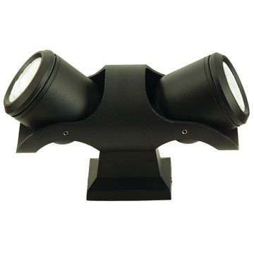 Brightstar Adjustable Up or Down Wall Light  2Light BLACK