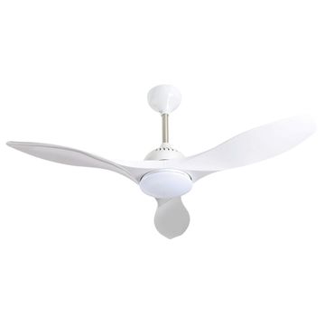 ceiling fan with light led 3blade 48 white