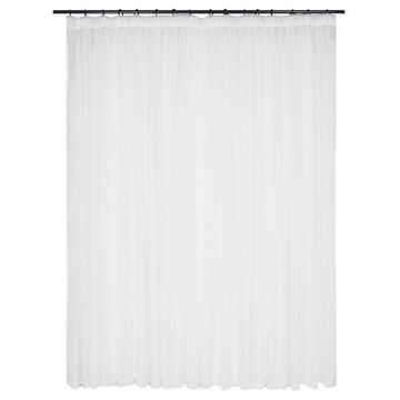 Taped voile curtain white 500 x 250