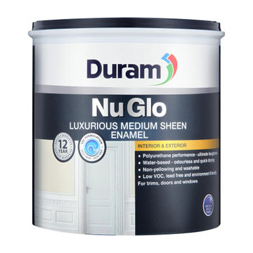 Duram Medium Sheen Enamel Paint NuGlo Medium Grey 1L