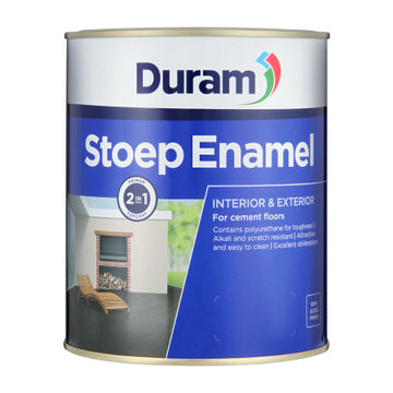 Primer and topcoat for cement floors DURAM Stoep Enamel Platinum 1L