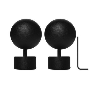 Finishing Touches 2 x Ball Finial Black 28mm 