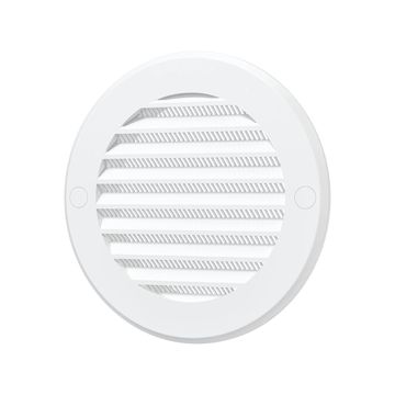 Round ventilation grille with mesh 100mm