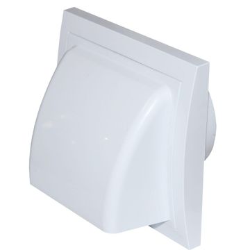 External cowl ventilation grille 100mm white