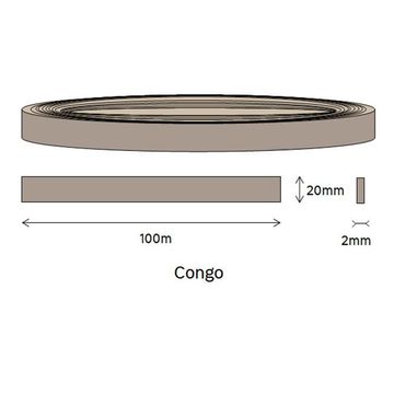 Edging PVC Roll Congo-2mm thick-w20mmxl100m