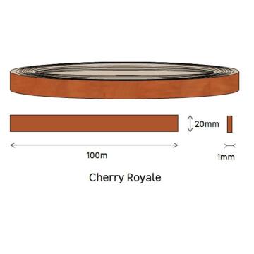 Edging PVC Roll Cherry Royal-1mm thick-w20mmxl100m