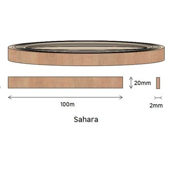 Edging PVC Roll Sahara-2mm thick-w20mmxl100m