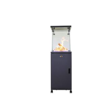 Alva Short Stand Gas Patio Heater (Ceramic Log-Style)