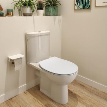 Neo Toilet Seat Slim White Oval Sensea