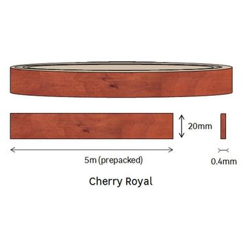 Edging Melamine Pre Glued Roll Cherry Royal-0.4mm thick-w20mmxl5m