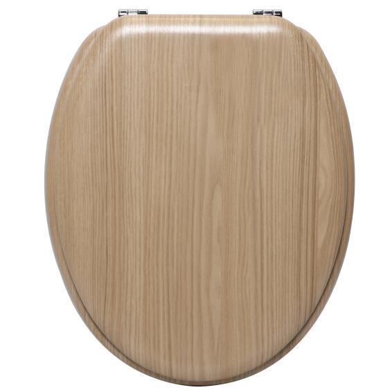 Sensea Pop Oval Toilet Seat Natural Oak Beige