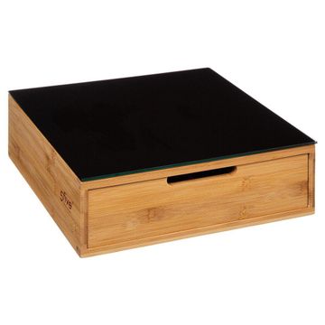 Noir coffee pod storage drawer black