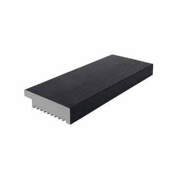 Wall end trim slatted black 40x10x2700mm