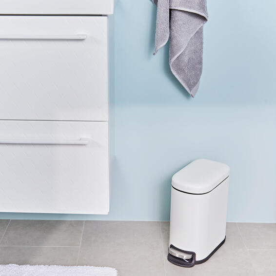 Sensea Remix Slim Dustbin White 5L