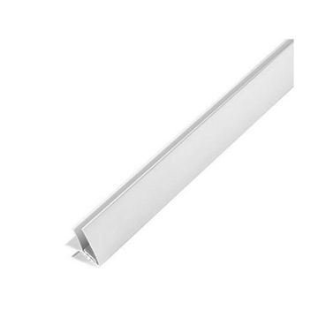 White PVC Corner Profile for 5 to 8mm panel L2600mm