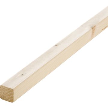 Spruce PAR (Planed All Round) Rounded Edges Timber T44mm x W44mm x L2700mm