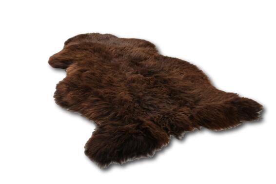 Sheep Skin Rug Brown 130x47x35cm