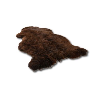 Sheep Skin Rug Brown 130x47x35cm