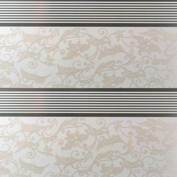 Interior Cladding PVC for Ceiling Transfer Foil Floral Stripe 6mm thick-300x3900mm-panel of 1.17m2