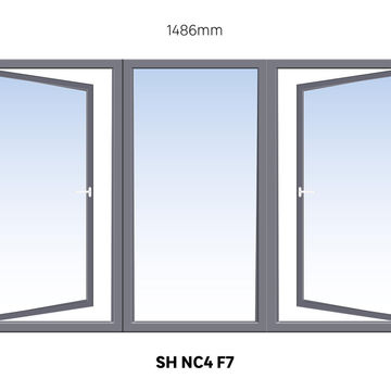 Window Steel Side Hung NC4 F7 (standard profile)-w1486xh924mm | LEROY ...