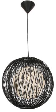 pendant light outer bamboo with natural inner