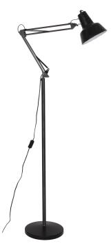 FLOOR LAMP WITH MOVABLE ARMS BLACK