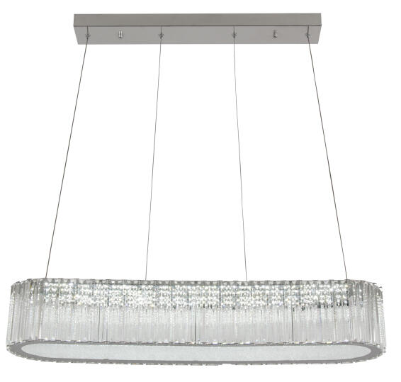 pendant light chrome crystals with remote
