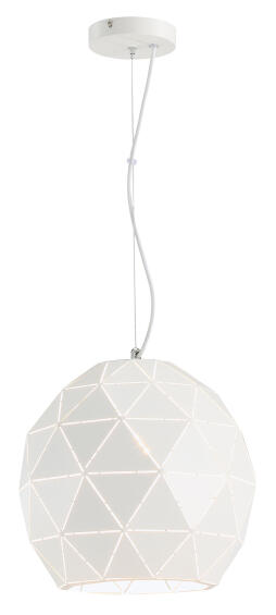 pendant light metal white diamond shapes