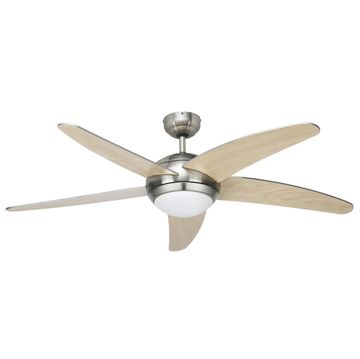 ceiling fan with light 5blade satin light with  remote