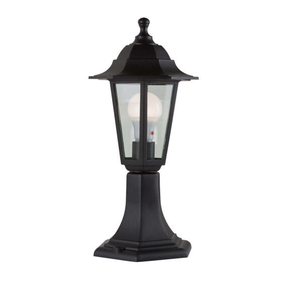  Eurolux 6 Panel Outdoor Lantern Light Black Plastic