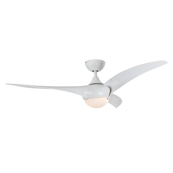 EUROLUX FAN 3 BLADE LIGHT WHITE GLASS