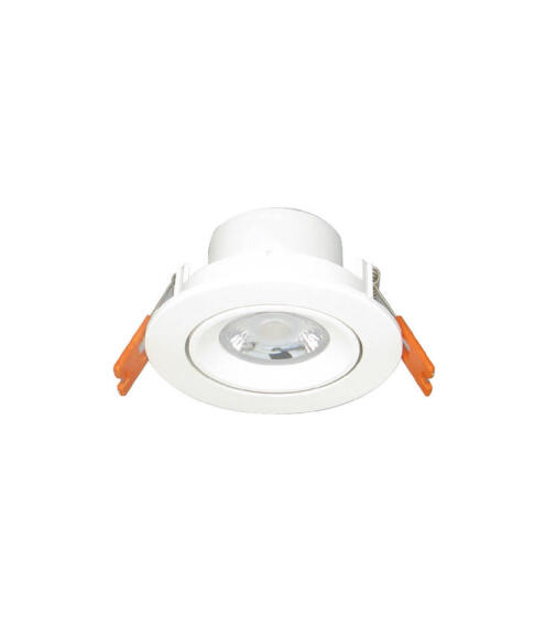 downlight  tilt 6w led 75mm cool white 470lm
