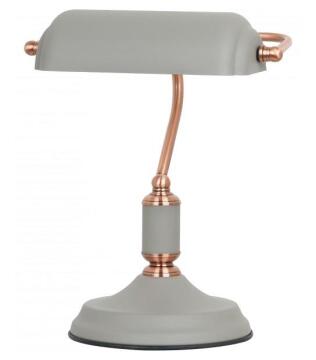 Desk lamp bankers RADIANT grey rose