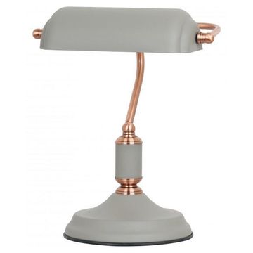 Desk lamp bankers RADIANT grey rose