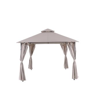 NATERIAL GAZEBO OXIS COVER STEEL 300X300CM TAUPE