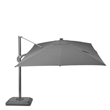 NATERIAL SONORA ALUMINIUM SIDE UMBRELLA LED BASE DARK GREY