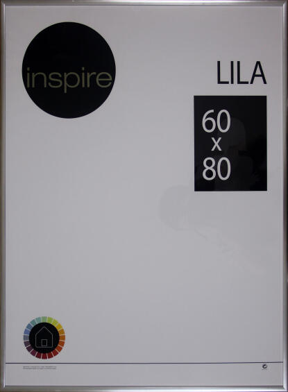 Inspire frame  lila silver 60x80cm