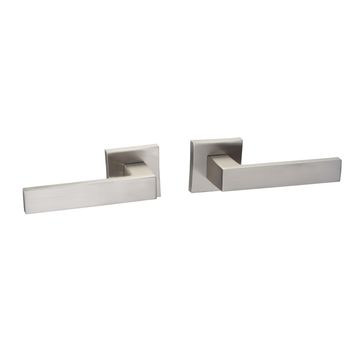 Door handle rose abby aluzamak satin nickel