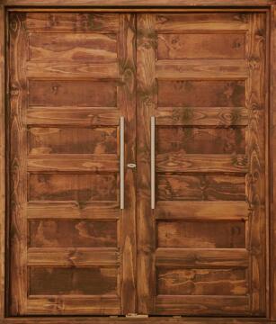 Entry Door Pine with Frame (prehung) Horizontal Double Door W1700mm x H2100mm