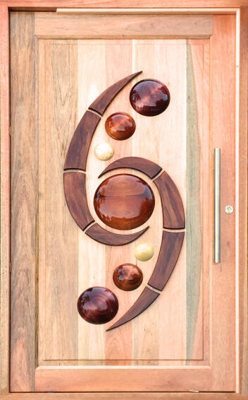 Entry Door Meranti with Frame (prehung) Galaxy Pivot Right Hand Opening-w1200x2100mm