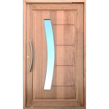 Entry Door Meranti with Frame (prehung) Long Bow Pivot Right Hand Opening-w1200x2100mm